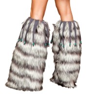 Leg Warmer with Beaded Fringe