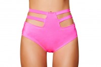 Solid High-Waisted Strapped Shorts