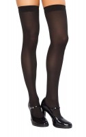 STC201 Black Thigh High Stockings