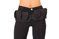 Police Accessory Belt with Pouches