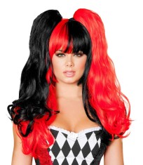 Black and Red Wig