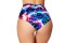 Printed High-Waisted Puckered Shorts