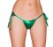 Metallic Pucker Back Tie Side Bottom