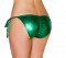 Metallic Pucker Back Tie Side Bottom