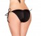 Full Back Tie Side Pucker Back Bottom - Black