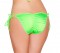 Full Back Tie Side Pucker Back Bottom - Lime Green