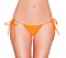 Full Back Tie Side Pucker Back Bottom - Orange