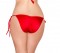 Full Back Tie Side Pucker Back Bottom - Red