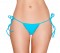 Full Back Tie Side Pucker Back Bottom - Turquoise