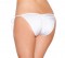 Full Back Tie Side Pucker Back Bottom - White