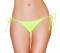 Full Back Tie Side Pucker Back Bottom - Yellow