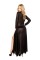 2pc Long Sheer Robe with Hooks & Mesh Shorts