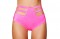 Solid High-Waisted Strapped Shorts