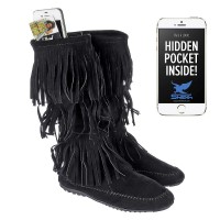 Cherokee-03 - Womens Knee High Boots in Black SPECIAL - Size 6.5