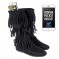 Cherokee-03 - Womens Knee High Boots in Black SPECIAL - Size 6.5