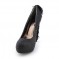Milou - Beaded Heel Hidden Platform Pumps with Glitter Upper SPECIAL - Size 6