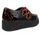 Krypt Muerte Platform Creepers with Skull - Black Vegan Leather