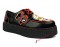 Krypt Muerte Platform Creepers with Skull - Black Vegan Leather
