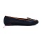 Lydia Coffin Jackolantern Flat Slippers - Black Vegan Matte Leather with Orange SPECIAL