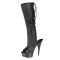 Tony Shoes Tammy-3 Platform Boots - Black Leather - SPECIAL Size 6