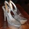 Tony Shoes 409-5 on Silver Platform - SPECIAL - Size 11 - Clear on Silver