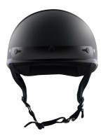 Detour Helmets D.O.T. Gloss Black Half Helmet for Motorcycle Riders with Visor