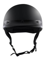 Detour Helmets D.O.T. Flat Black Half Helmet for Motorcycle Riders with Visor