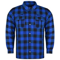 USA’s Riding Shirts with Waterproof Zippers & Optional C.E. Armor - Blue Black
