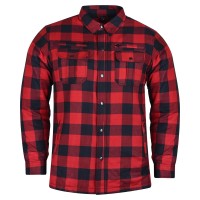USA’s Riding Shirts with Waterproof Zippers & Optional C.E. Armor - Red Black