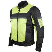 VL1625HG Windbreaker Hi-Vis Mesh/Textile CE Armor Motorcycle Jacket
