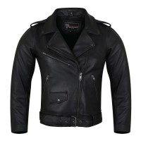 VL616 Vance Leather Ladies Premium Lightweight Goatskin Classic Motorcycle Leather Jacket MCJ