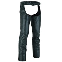VL806S Zip-Out Insulated Pant Style Motorcycle Leather Chaps