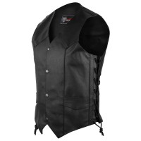 VL902 Vance Leather Mens Top Grain Lace-Side Vest
