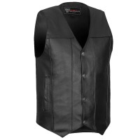 VL907 Vance Leather Premium Cowhide Vest with Buffalo Nickel Snaps and Gun Pocket