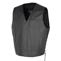 VL940 Vance Leather Gambler Style Premium Cowhide Leather Vest
