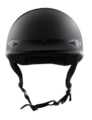 Detour Helmets D.O.T. Gloss Black Half Helmet for Motorcycle Riders with Visor