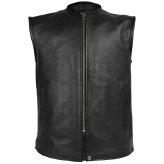 HMM932 Mens Premium High Mileage Leather Vest
