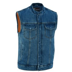 VB914BL Denim Club Vest in Blue