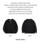 Vintage Black Knitted Henley Pullover Mens Amekaji Vertical Stripes Thick Sweater - Black