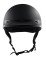 Detour Helmets D.O.T. Flat Black Half Helmet for Motorcycle Riders with Visor