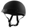 Detour Helmets D.O.T. Flat Black Half Helmet for Motorcycle Riders with Visor