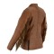 HML703T High Mileage Ladies Brown Fringe and Rivet Leather Jacket