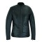 HML704B High Mileage Ladies Black Fringe and Rivet Leather Jacket