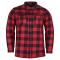 USA’s Riding Shirts with Waterproof Zippers & Optional C.E. Armor - Red Black