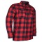 USA’s Riding Shirts with Waterproof Zippers & Optional C.E. Armor - Red Black