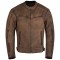 HMM1514Br Rusty Mens Brown Wax Cotton Scooter Jacket