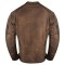 HMM1514Br Rusty Mens Brown Wax Cotton Scooter Jacket