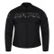 HMM1535 High Mileage Mens Textile Jacket with Embroidered Reflective Skulls