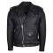 HMM525 Eagle Embossed Classic Biker Jacket