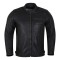HMM532 Mens Commuter Cafe Racer Motorcycle Leather Jacket with Armor